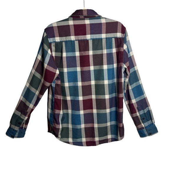 Hornytoad Plaid Button Down Men's Small Long Sleeve Front Pockets Multicolor - Picture 2 of 11